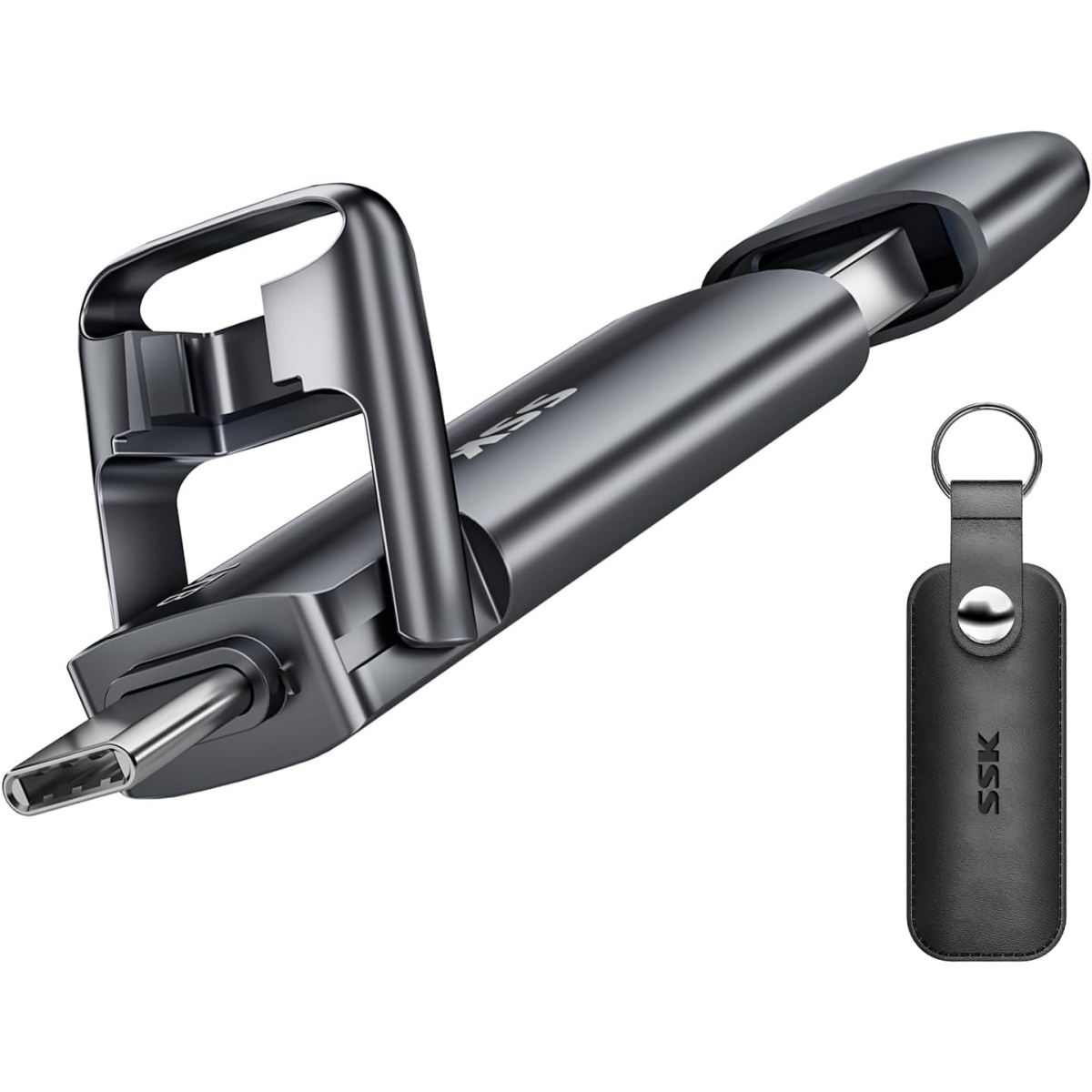 SSK 1TB Portable External Hard Drive with WiFi, Wireless External HDD for iPhone, iPad, Samsung, Android Phone, Windows, Personal Cloud Storage Device for Data Backup and Stream Movie, Photo, Music